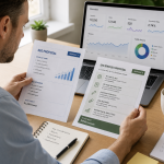 Infographic showing affordable SEO strategies tailored to four business types.